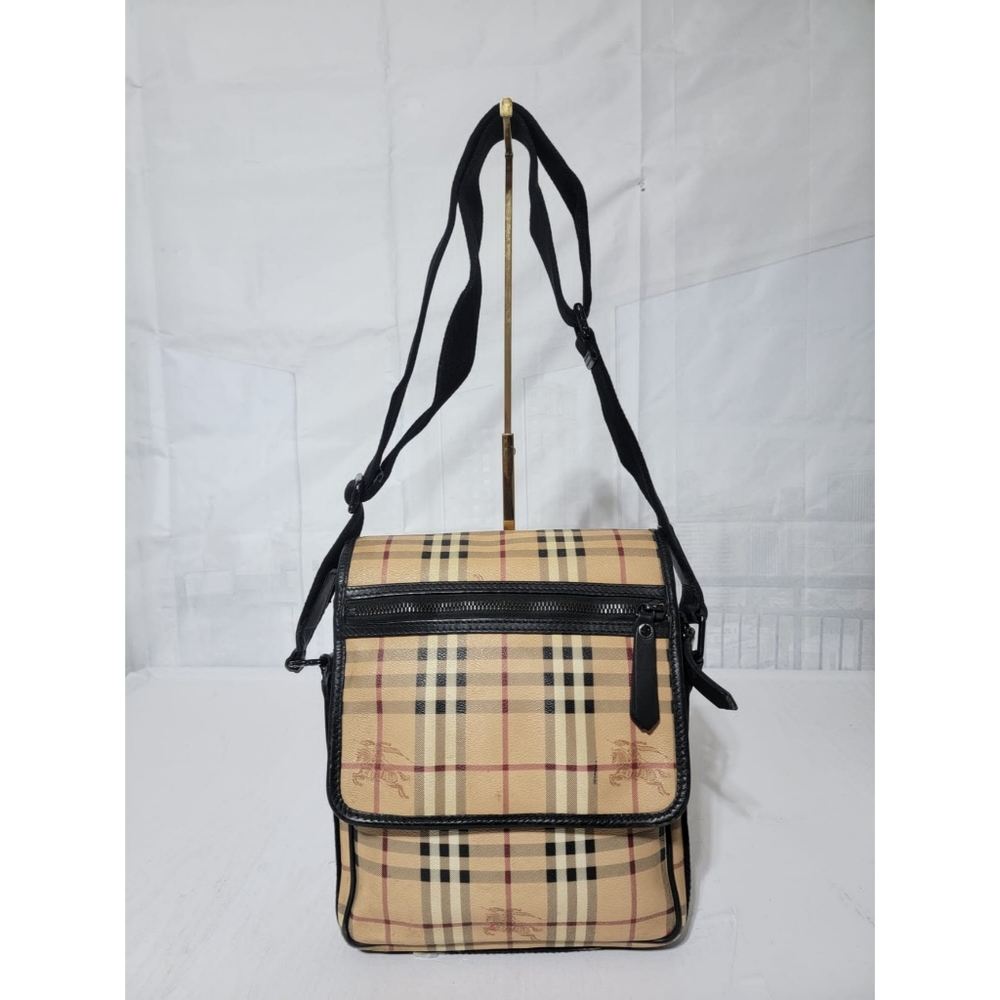 Authentic Burberry Beige/Black Messenger Crossbody Shoulder Bag - Picture 1 of 16